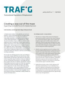 TRAFIG policy brief no. 7