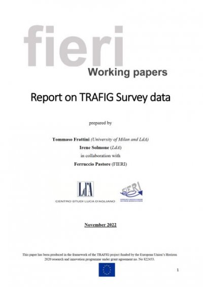 Analysis of TRAFIG survey data from Greece and Italy